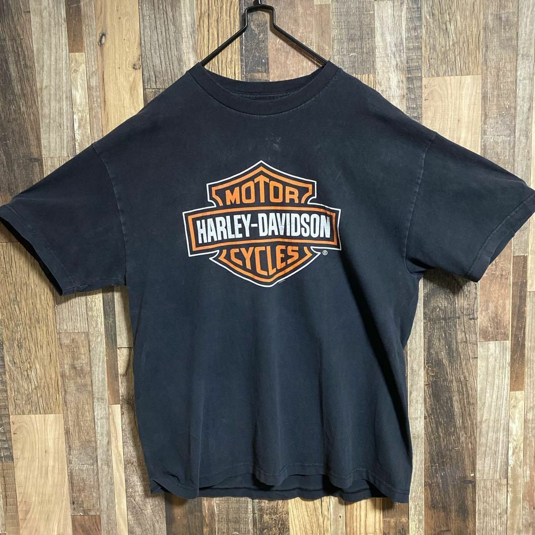 Harley Davidson(ハーレーダビッドソン)のハーレーダビッドソン バイクT オハイオ州 XL メンズ 古着 半袖 Tシャツ メンズのトップス(Tシャツ/カットソー(半袖/袖なし))の商品写真