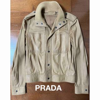 PRADA  プラダ  レザージャケット　ラムレザー