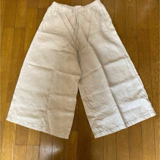 ムジルシリョウヒン(MUJI (無印良品))の無印良品 ヘンプ クロップドパンツＬ(カジュアルパンツ)