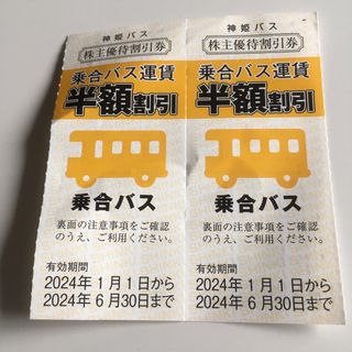 神姫バス株主優待乗車証(鉄道乗車券)