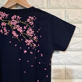 [ARAPACE] 桜吹雪 プリント 和柄 Tシャツ [未使用] L-91433(Tシャツ(半袖/袖なし))