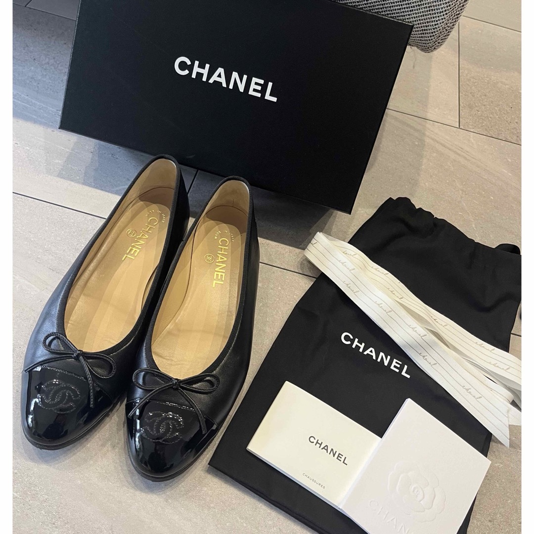 CHANEL(シャネル)のGW限定値下‼️CHANEL⭐︎シャネルバレーシューズ40C美品✨ レディースの靴/シューズ(バレエシューズ)の商品写真