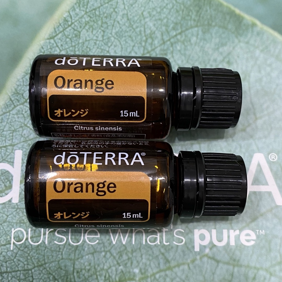 ドテラ doTERRA オレンジ 15ml 2本 エッセンシャルオイル コスメ/美容のリラクゼーション(アロマポット/アロマランプ/芳香器)の商品写真