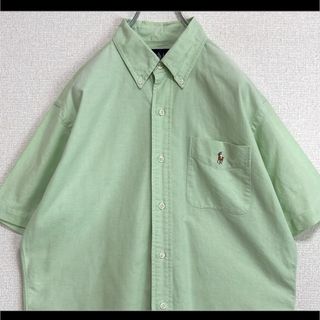 ラルフローレン(Ralph Lauren)のラルフローレン BDシャツ ライトグリーン 胸ポケット付 マルチポニー ゆるだぼ(シャツ)