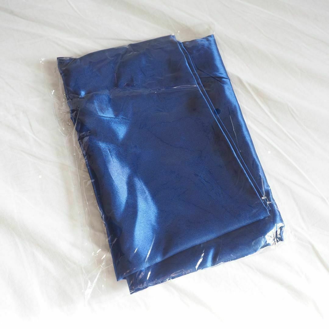 シルク枕カバー 2枚セットブルー 青 美髪 美肌 睡眠 まくら サテン インテリア/住まい/日用品の寝具(枕)の商品写真