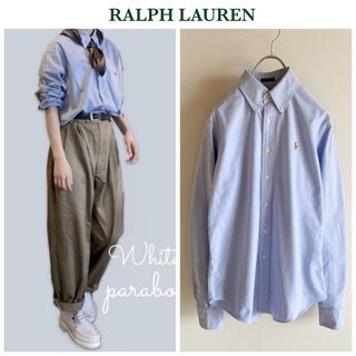 ラルフローレン(Ralph Lauren)のラルフローレン 襟裏 ストライプ オックスフォード BD シャツ 8 サックス(シャツ/ブラウス(長袖/七分))