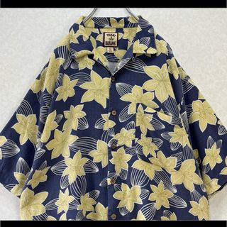 TOMMY BAHAMA 開襟シャツ オープンカラー アロハシャツ 絹 シルク(シャツ)