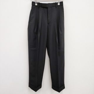 markaware DOUBLE PLEATED CLASSIC WIDE TROUSERS ORGANIC WOOL TROPICAL A24A-08PT01C パンツ 24SS ブラック マーカウェア【中古】4-0409M♪