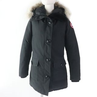 カナダグース(CANADA GOOSE)の美品☆CANADA GOOSE カナダグース 2603JL BRONTE PARKA ブロンテ パーカー ファー・フード付 ダウンコート ブラック S 正規品 レディース(ダウンコート)