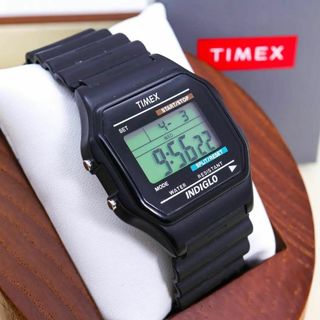 TIMEX - ◆希少 稼働  TIMEX 腕時計 デジタル ライト クロノグラフ ウレタン v