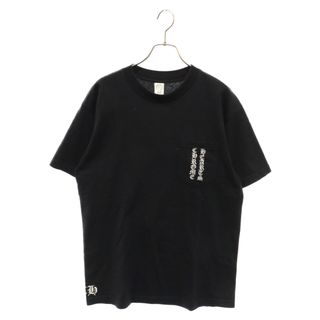 クロムハーツ(Chrome Hearts)のCHROME HEARTS クロムハーツ THREE CROSS スリークロス バックプリント クルーネック 半袖Tシャツ カットソー ブラック(Tシャツ/カットソー(半袖/袖なし))