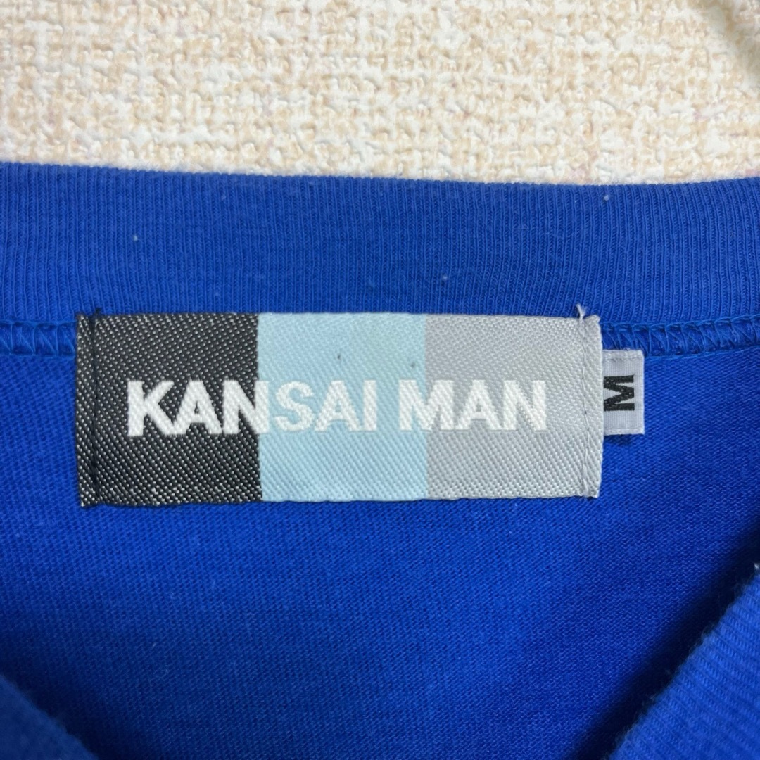 レア 山本寛斎 KANSAI MAN Tシャツ 半袖 ブルー 90s M メンズのトップス(Tシャツ/カットソー(半袖/袖なし))の商品写真