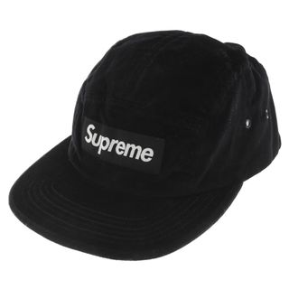 シュプリーム(Supreme)のSUPREME シュプリーム 18SS Corduroy Box Logo Camp Cap コーデュロイ ボックスロゴ キャンプキャップ 4パネル キャップ ブラック(キャップ)