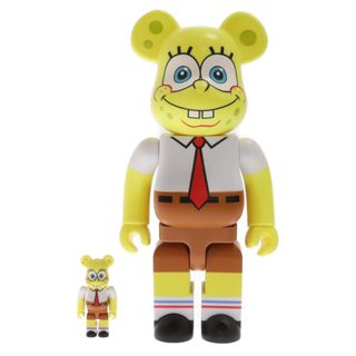 メディコムトイ(MEDICOM TOY)のMEDICOM TOY メディコムトイ BE@RBRICK SPONGEBOB GOLD CHROME 100%/400% ベアブリック スポンジボブ フィギュア イエロー(その他)