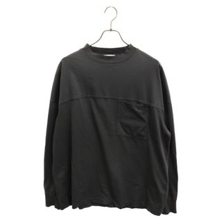 ルメール(LEMAIRE)のLEMAIRE ルメール 22SS MOCK NECK SWEATSHIRT モックネックポケット長袖Tシャツ ロンT ダークグレー M221 JE309 LJ074(Tシャツ/カットソー(七分/長袖))