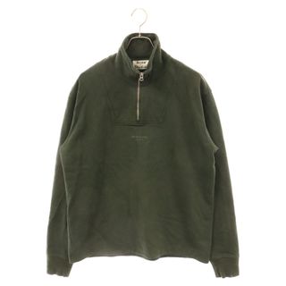 アクネストゥディオズ(Acne Studios)のAcne Studios アクネ ストゥディオズ FN-MN-SWEA000027 フロントロゴ ハーフジップ スウェット トレーナー グリーン(スウェット)