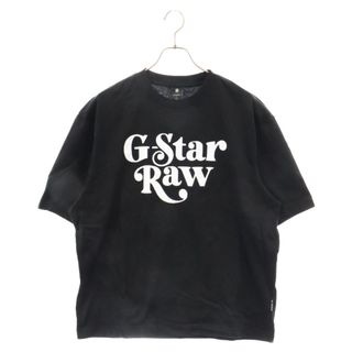 ジースター(G-STAR RAW)のG-STAR RAW ジースターロウ ロゴプリント 半袖Tシャツ カットソー ブラック(Tシャツ/カットソー(半袖/袖なし))