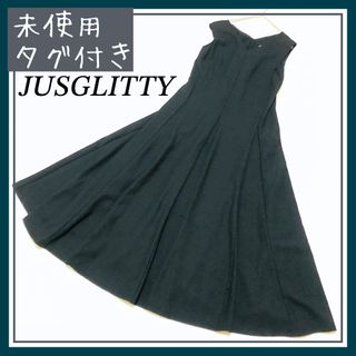 JUSGLITTY - 【未使用】ジャスグリッティー　美香さんコラボ　Aライン　ロングワンピース　タグ付