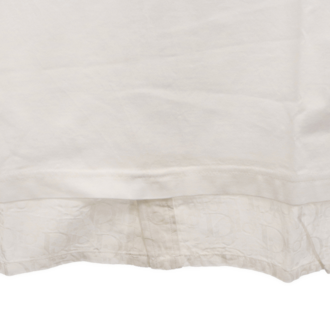 Dior(ディオール)のDIOR ディオール 21SS OBLIQUE LAYERED OVER TEE オブリークシャツレイヤード半袖Tシャツ ホワイト 113J632A0677 メンズのトップス(Tシャツ/カットソー(半袖/袖なし))の商品写真