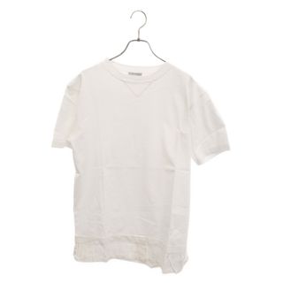 DIOR ディオール 21SS OBLIQUE LAYERED OVER TEE オブリークシャツレイヤード半袖Tシャツ ホワイト 113J632A0677