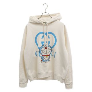 グッチ(Gucci)のGUCCI グッチ ×Doraemon Character Patch Pullover Parka ドラえもん パッチ プルオーバーパーカー ホワイト 646953 XJDE1(パーカー)