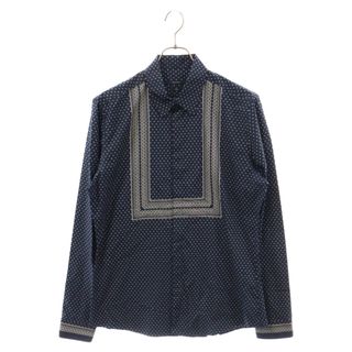 グッチ(Gucci)のGUCCI グッチ スクエアドット長袖シャツ 379611 Z3B22 ネイビー(シャツ)