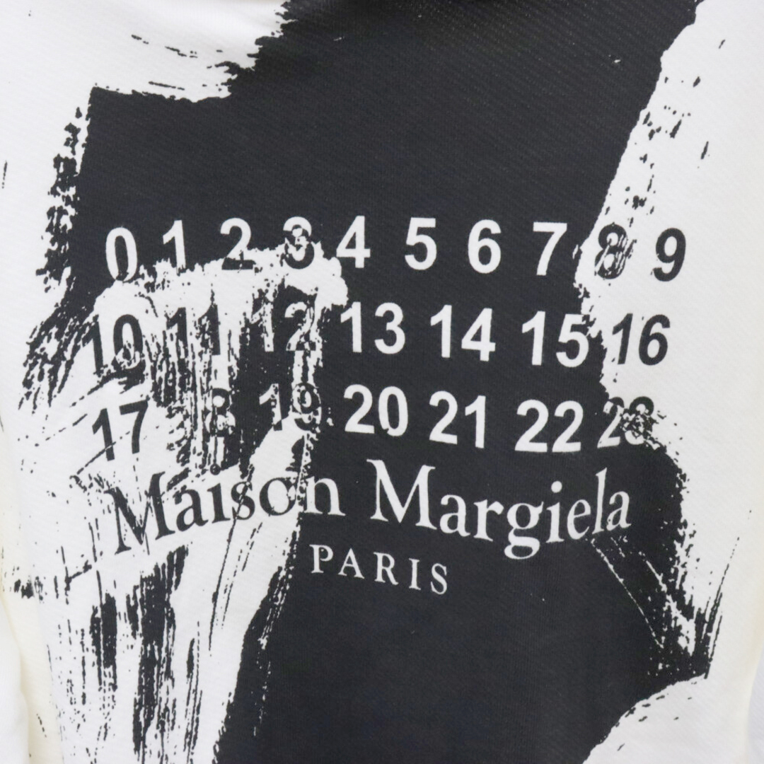 Maison Martin Margiela(マルタンマルジェラ)のMaison Margiela メゾンマルジェラ 20AW DIAGONAL PAINT ダイアナゴル ペイント プルオーバー スウェット パーカー ホワイト S50GU0151 メンズのトップス(パーカー)の商品写真