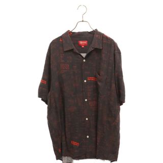 SUPREME シュプリーム 20AW Receipts Rayon short sleeve shirt レシート プリント レーヨン 半袖シャツ レッド