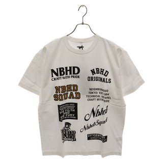 NEIGHBORHOOD ネイバーフッド 20SS セージグリーン フロントプリントロゴ 半袖Tシャツ ホワイト 221PCNH-ST11