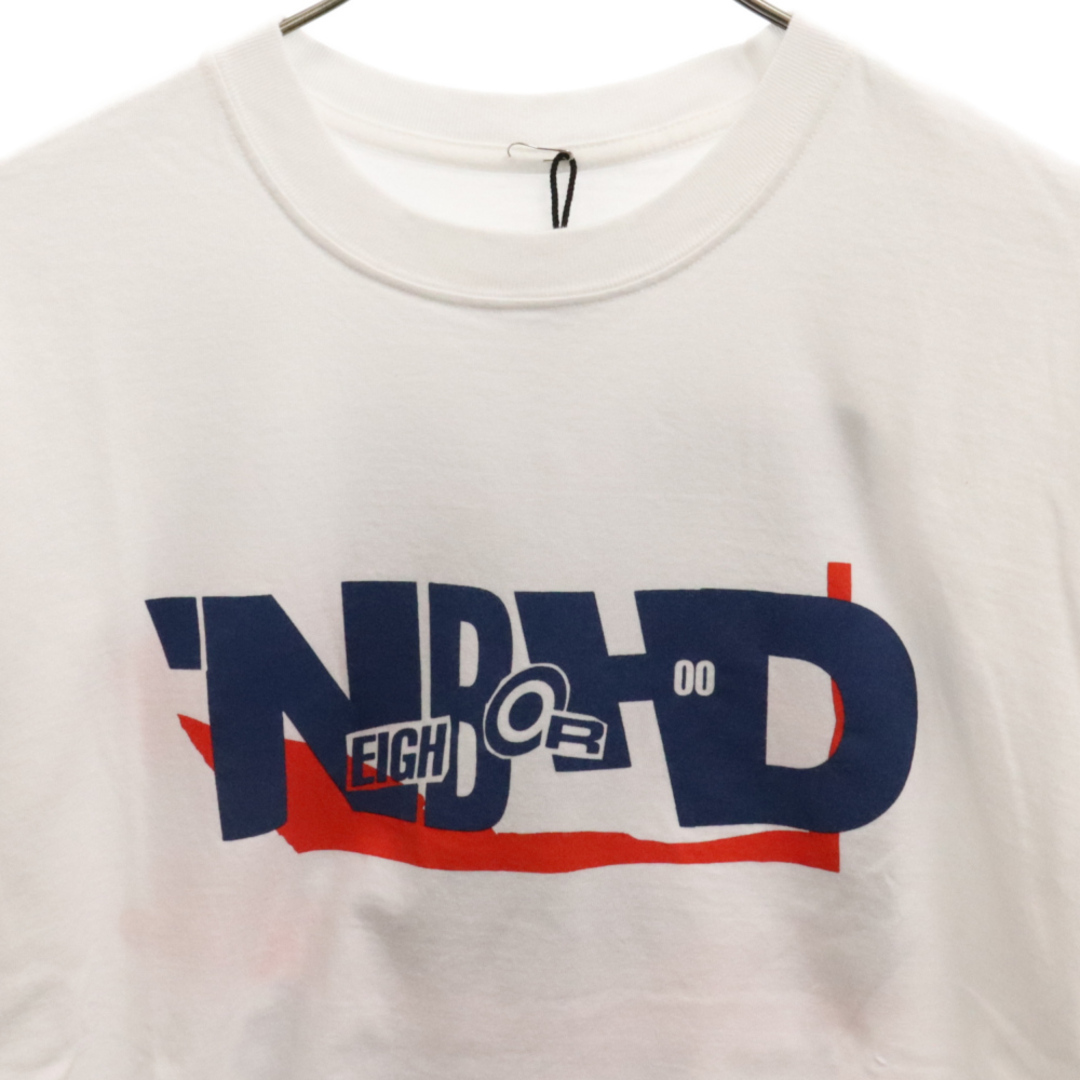 NEIGHBORHOOD(ネイバーフッド)のNEIGHBORHOOD ネイバーフッド 23AW FRONT PRINT LOGO TEE フロントプリントロゴ半袖Tシャツ ホワイト 232PCNH-ST20 メンズのトップス(Tシャツ/カットソー(半袖/袖なし))の商品写真