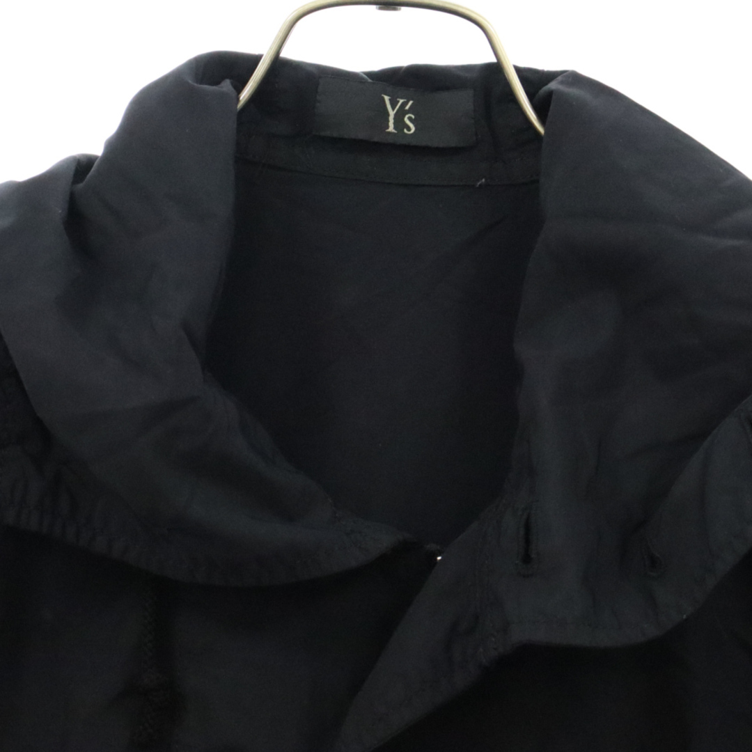 Y's(ワイズ)のY's ワイズ ダブルジップ クロップドドローストリング ナイロンシェルジャケット ブラック レディース YN-Y42-601 メンズのジャケット/アウター(ナイロンジャケット)の商品写真
