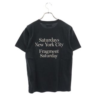 SATURDAYS SURF NYC - SATURDAYS SURF NYC サタデイズサーフエヌワイシー ×fragment design ×フラグメントデザイン ロゴグラフィック 半袖Tシャツ ブラック BBM-0890-A E11829PT02