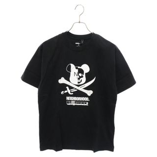 ネイバーフッド(NEIGHBORHOOD)のNEIGHBORHOOD ネイバーフッド ×MDCM EX TEE ×メディコムトイ ベアブリックドクロ プリントロゴ半袖Tシャツ ブラック 211PCMXN-ST01S(Tシャツ/カットソー(半袖/袖なし))