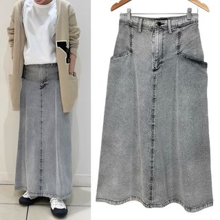 ワイズ(Y's)のY's 22SS HERRINGBONE STONE BLEACH SKIRT(その他)