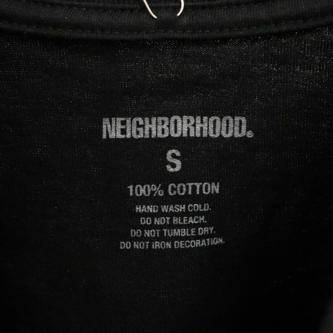 NEIGHBORHOOD(ネイバーフッド)のNEIGHBORHOOD ネイバーフッド 22AW NH LOGO TEE プリントロゴ半袖Tシャツ ブラック 222PCNH-ST04 メンズのトップス(Tシャツ/カットソー(半袖/袖なし))の商品写真