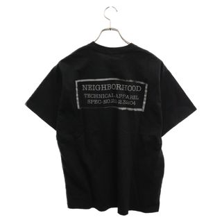 ネイバーフッド(NEIGHBORHOOD)のNEIGHBORHOOD ネイバーフッド 22AW NH LOGO TEE プリントロゴ半袖Tシャツ ブラック 222PCNH-ST04(Tシャツ/カットソー(半袖/袖なし))