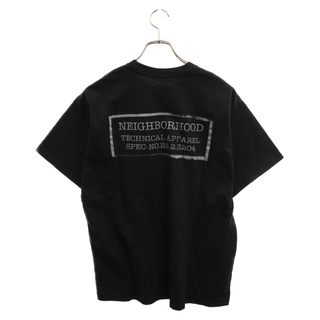 ネイバーフッド(NEIGHBORHOOD)のNEIGHBORHOOD ネイバーフッド 22AW NH LOGO TEE プリントロゴ半袖Tシャツ ブラック 222PCNH-ST04(Tシャツ/カットソー(半袖/袖なし))