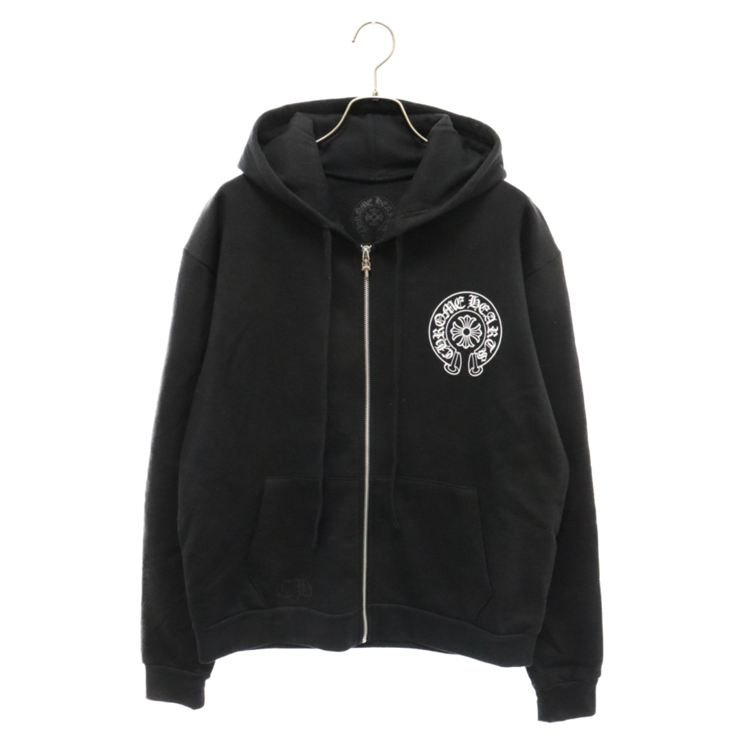 Chrome Hearts(クロムハーツ)のCHROME HEARTS クロムハーツ SWTSHRT HD ZIP LTD TOKYO 東京限定 ホースシュージップアップスウェットパーカー ブラック メンズのトップス(パーカー)の商品写真