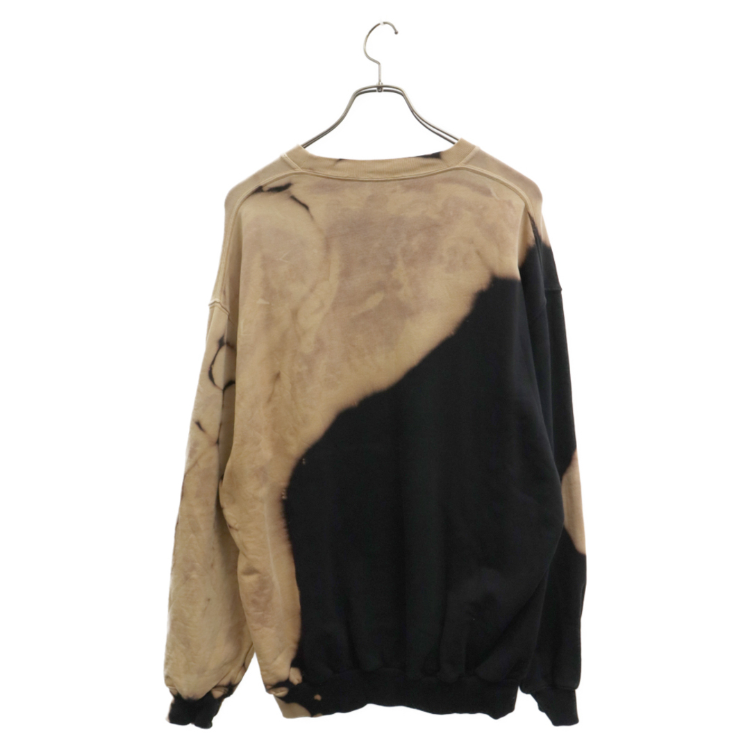 Balenciaga(バレンシアガ)のBALENCIAGA バレンシアガ 17AW Oversize Bleach Homme Sweater 486095 TWK44 ブリーチ加工HOMME刺繍オーバーサイズスウェット トレーナー ブラック/ブラウン メンズのトップス(スウェット)の商品写真