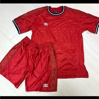 アンブロ(UMBRO)のセットアップ UMBLO アンブロ シャツ&パンツ 赤 XL ゆるだぼ 日本製(ウェア)