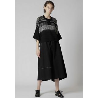 ワイズ(Y's)のY's JACQUARD PATTERN KNIT PULLOVER 2(カットソー(半袖/袖なし))