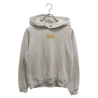 ディーゼル(DIESEL)のDIESEL ディーゼル F-ANGS-H-ECOSMALLOGO フロントロゴ プリント プルオーバーパーカー ホワイト A04651 0BAWT レディース(パーカー)