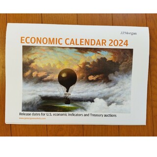 JPモルガン 米国市場カレンダー　2024年機関投資家限定非売品(カレンダー/スケジュール)