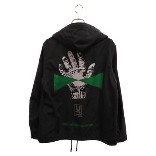 アンダーカバー(UNDERCOVER)のUNDERCOVER アンダーカバー 19SS WEEKEND MONDAYS ウィークエンド マンデイ プリント フーデット コーチ ジャケット ブラック UCW9203(フライトジャケット)