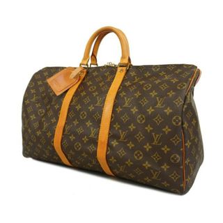 ルイヴィトン(LOUIS VUITTON)の【4hc3573】ルイヴィトン ボストンバッグ/モノグラム/キーポル50/M41426/ブラウン【中古】メンズ/レディース/ユニセックス(ボストンバッグ)