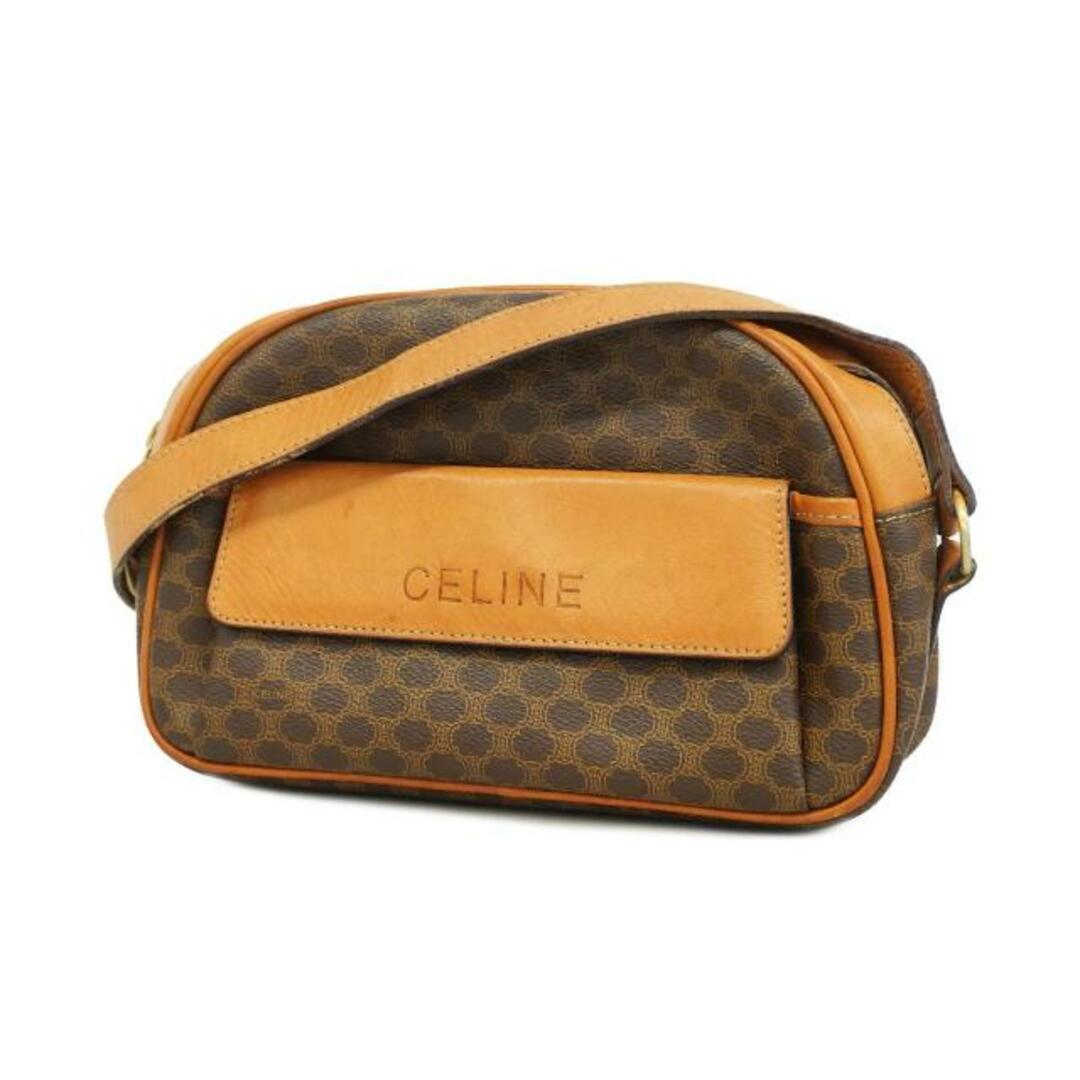 celine(セリーヌ)の【4hc3574】セリーヌ ショルダーバッグ/マカダム/PVC/ブラウン/ゴールド金具 【中古】 レディース レディースのバッグ(ショルダーバッグ)の商品写真