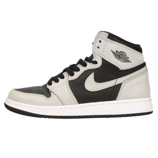 ナイキ(NIKE)のNIKE ナイキ AIR JORDAN 1 RETRO HIGH OG GS エアジョーダン1 ハイカットスニーカー ブラック/グレー US7/24.0cm 575441-035(スニーカー)