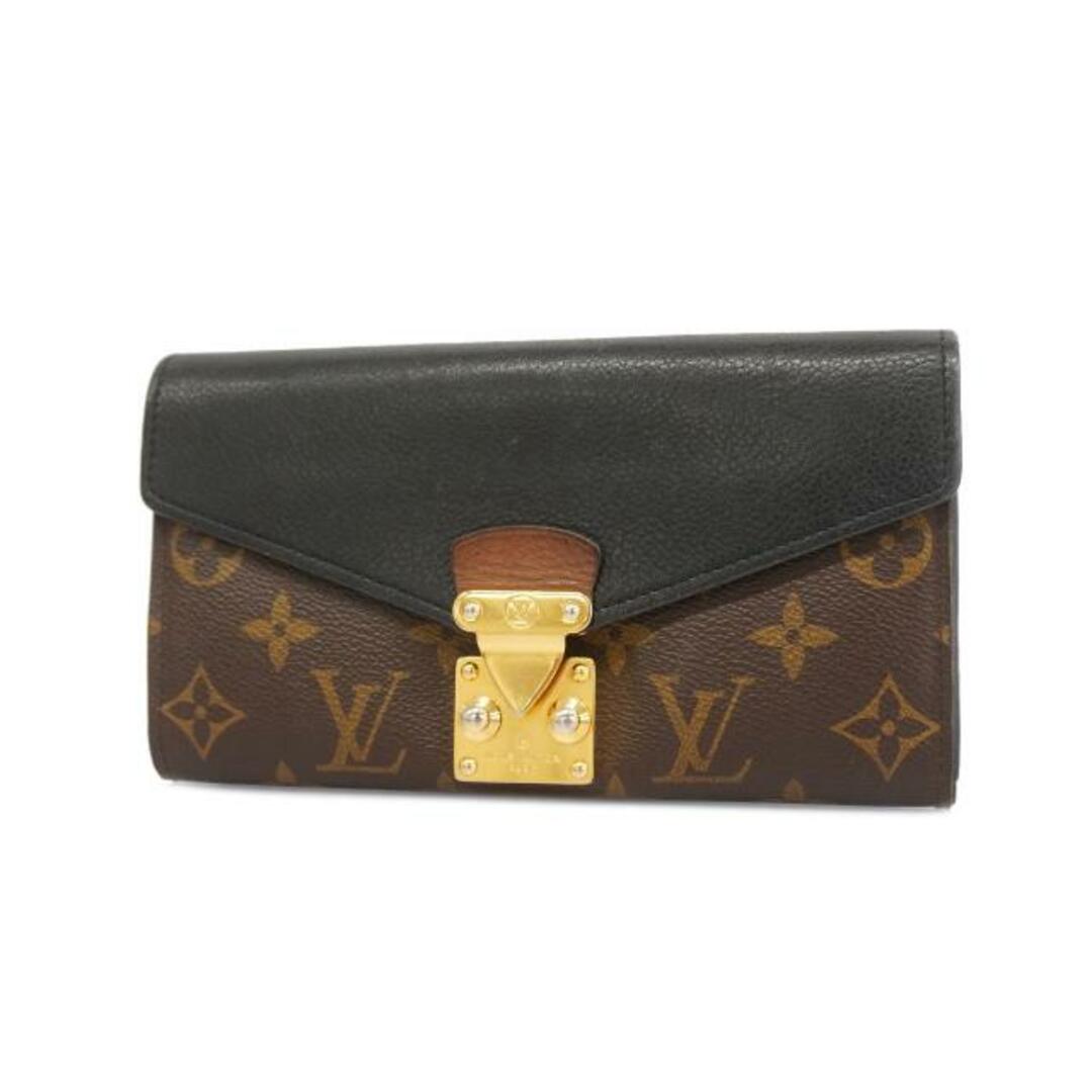 LOUIS VUITTON(ルイヴィトン)の【4hc3594】ルイヴィトン 長財布/モノグラム/ポルトフォイユパラス/M58415/ブラウン/ブラック【中古】レディース レディースのファッション小物(財布)の商品写真