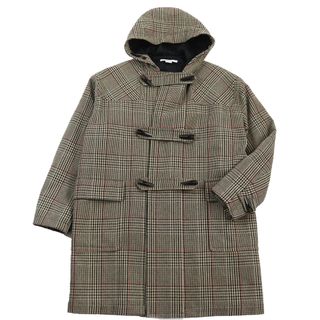 ステラマッカートニー(Stella McCartney)の美品●Stella McCartney ステラマッカートニー 17AW 希少 ツイード 中綿入り オーバーサイズ グレンチェック ダッフルコート マルチカラー 44 イタリア製 正規品 メンズ 定価260,000円(ダッフルコート)