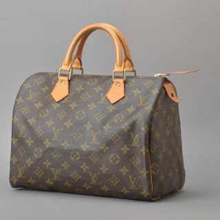 ルイヴィトン(LOUIS VUITTON)の美品◇ルイヴィトン スピーディ30 ハンドバッグ ボストン モノグラム ブラウン(ハンドバッグ)